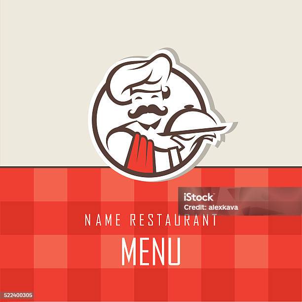 chef with menu illustration - culinary design &... Chef Menu Design Stock Illustration - Download Image Now - Adult ...
