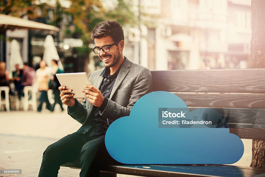 Cloud Computing - Lizenzfrei Eine Person Stock-Foto