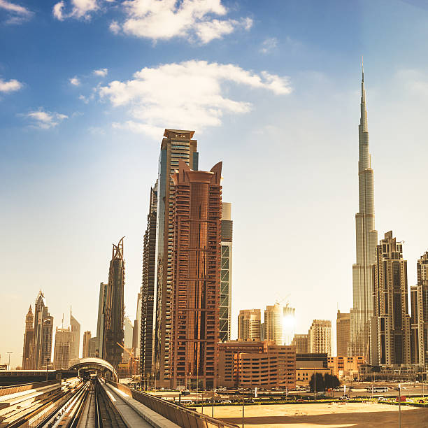 istock dubai skyline with downtown on the metro 522404761