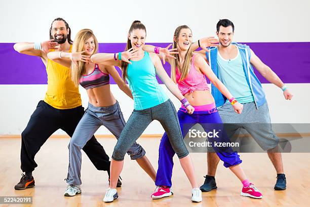 Dancer At Zumba Fitness Training In Dance Studio Stock Photo - Download Image Now - Zumba, Dancing, Dance Studio