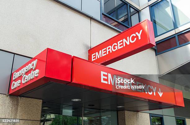 Hospital Emergency Department Entrance Stock Photo - Download Image Now - Emergency Room, Emergency Medicine, Hospital