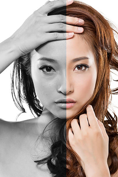 Asian beauty face stock photo