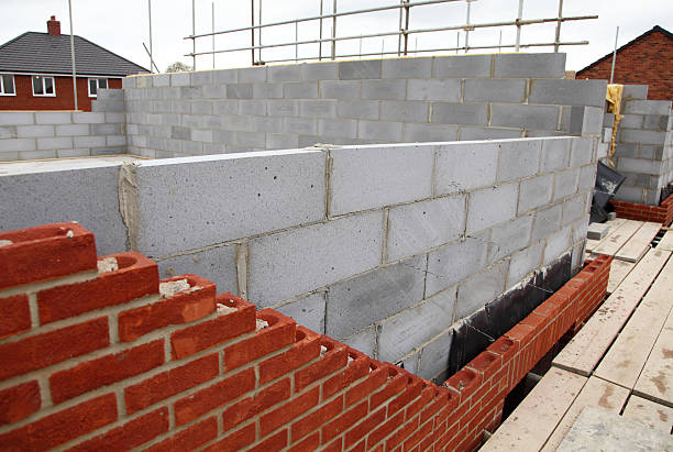 parede em casa - home addition building activity uk construction - fotografias e filmes do acervo