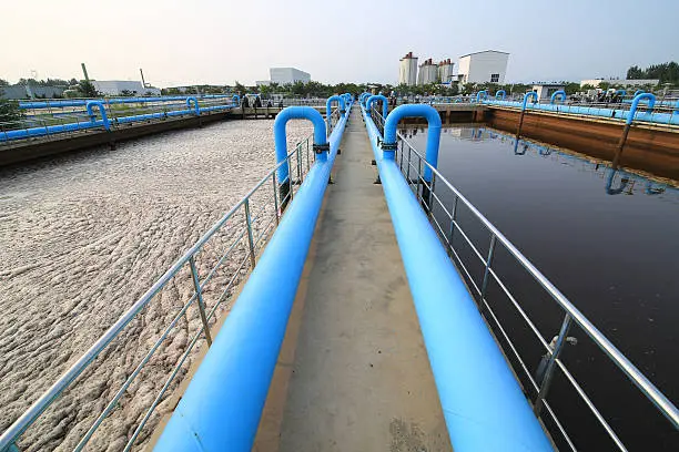 Photo of Part of a waste water treatment scene