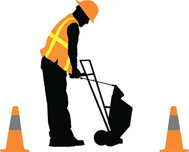 Vector illustration of Construction Worker