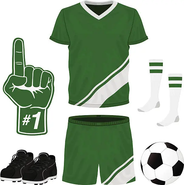 Vector illustration of Soccer Uniform