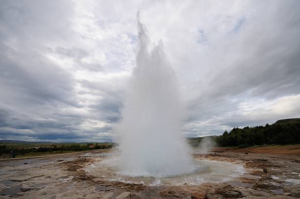 istock Geyser erupting in Iceland 522435341