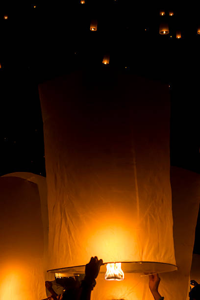 istock Floating lantern in Yee Peng festival 522435603