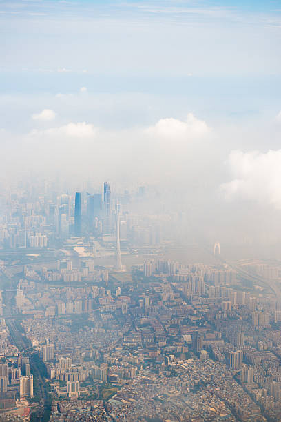 istock city in the fog 522437789