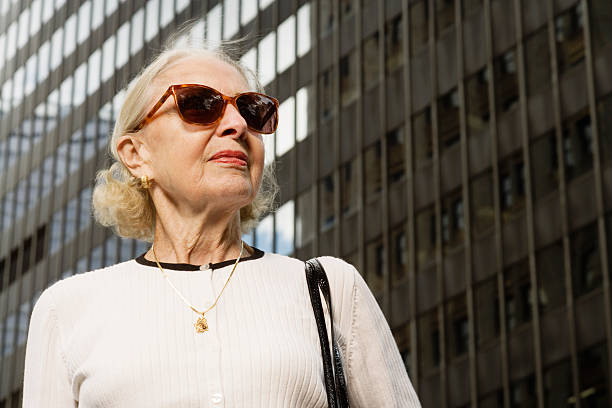 istock Senior woman wearing sunglasses 522447323