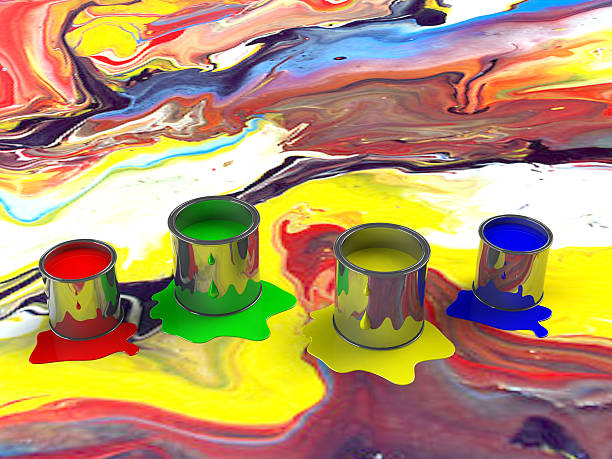 istock Color paint tank, abstract background 522447381