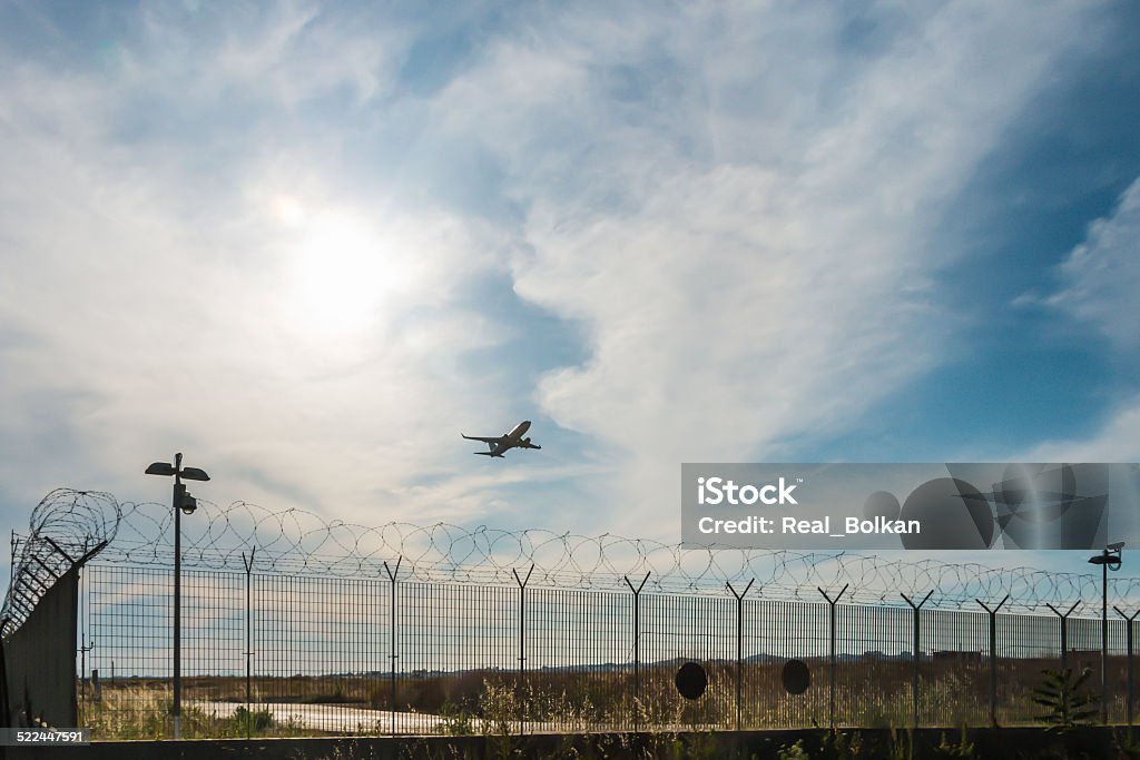 Aircraft takeoff Aircraft takeoff from Catania Airport Sicily Air Vehicle Stock Photo