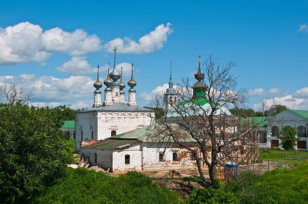 istock Old Russian orthodox church and bell tower 522448793