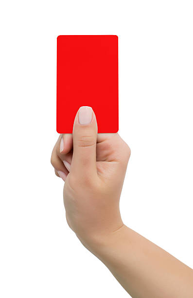 istock Woman hand handle card of posture, isolated on white background 522452290