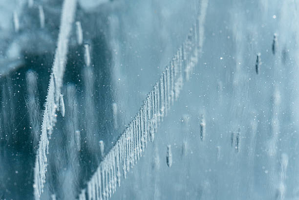 istock The ice cracked on a lake. 522452406