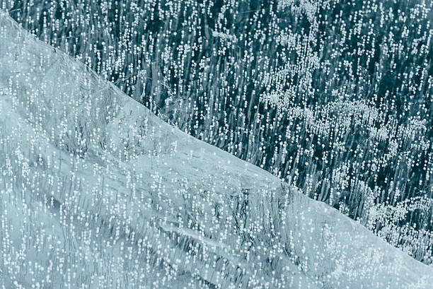 istock The ice cracked on a lake. 522456912