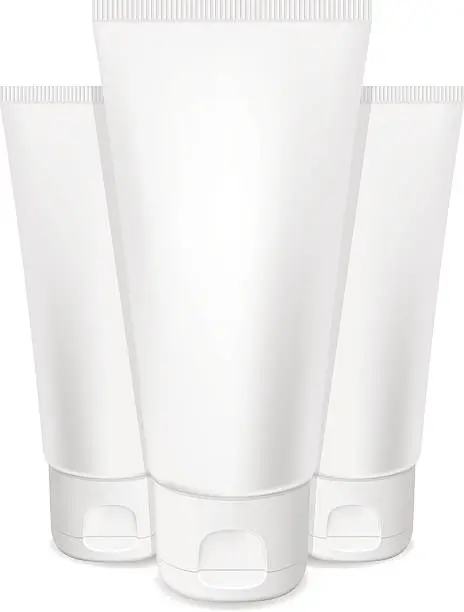 Vector illustration of Photorealistic cream tubes