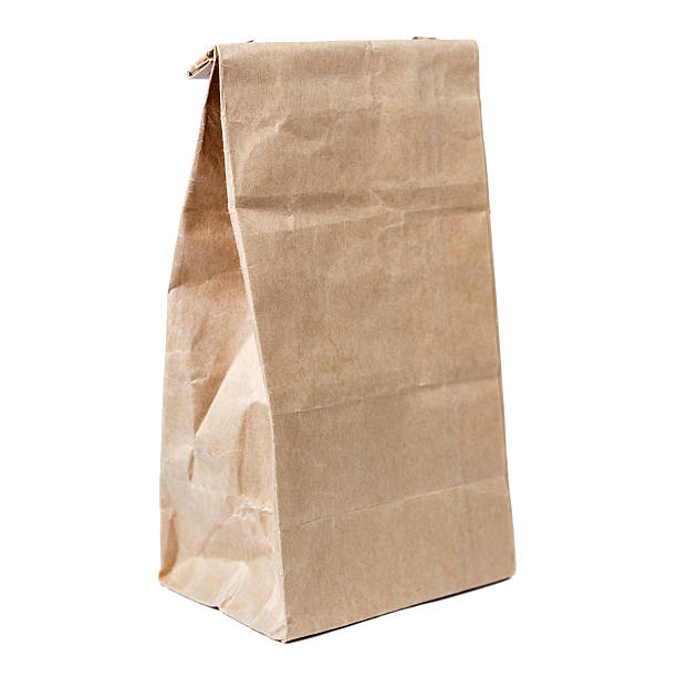 istock Craft paper bag isolated on white background 522463020