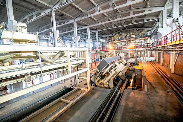 istock production facilities with automated machinery at factory producing blocks 522463066