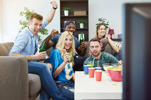 istock Amazing match on the television 522463120