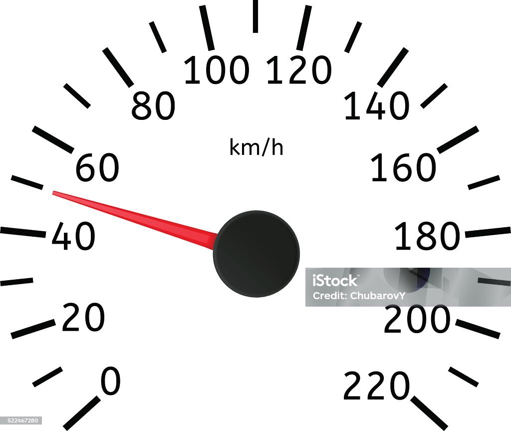 Speedometer Math Speedometer Scale With Numbers Stock Illustration - Download Image Now ...