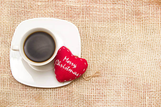 istock Coffee and Christmas heart 522468239