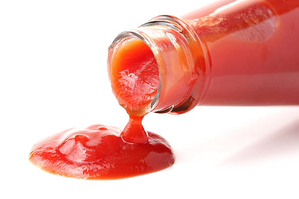 istock red bottle of Tomato Ketchup 522468954