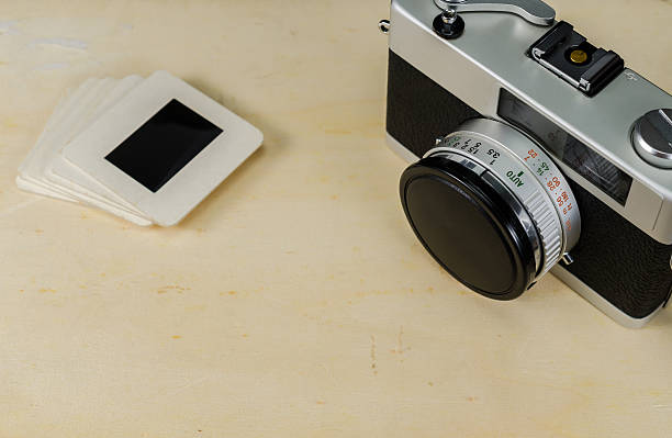 istock vintage camera with luggage,concept image 522468996