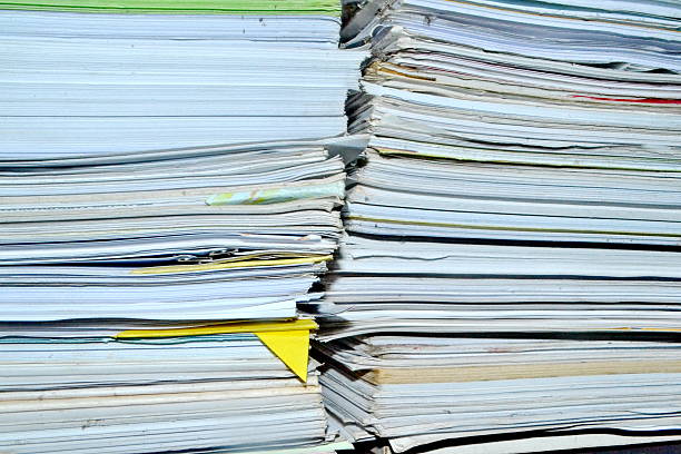 istock pile of old documents in the archive 522469113