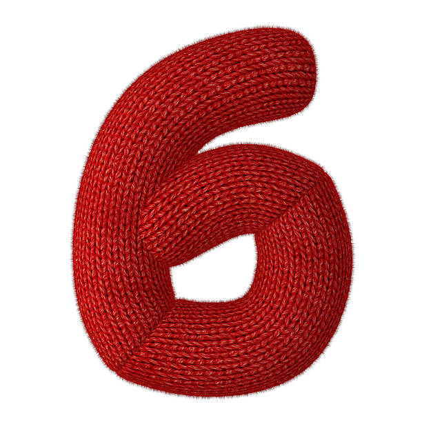istock Number Seven Made of Wool Knit Isolated on White Background 522469319