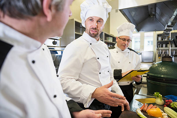 istock Chefs talking about the meal ingredients 522469942