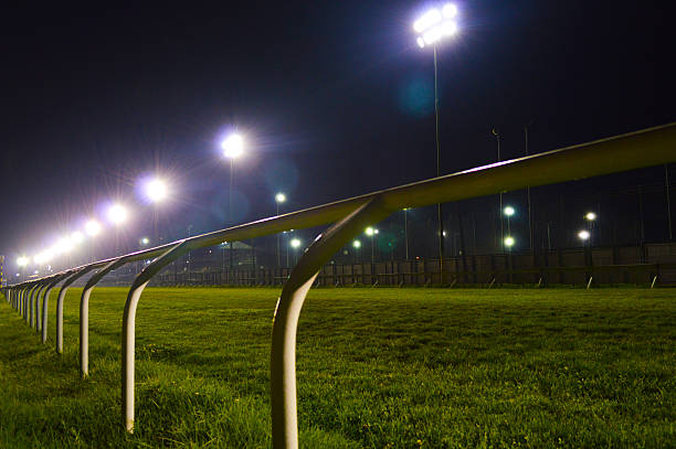 Valparaiso Sporting Club horse racing track stock photo