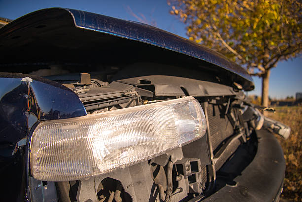 istock Car crash and damaged vehicle 522470645