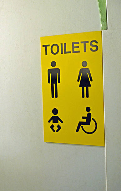 istock Modern public toilet sign. 522473713