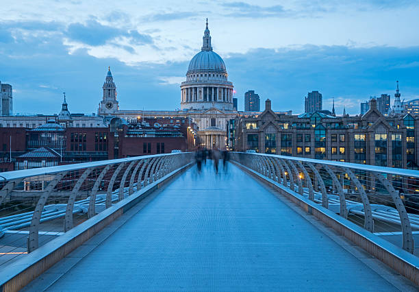istock Millennium Bridge and St. Paul's cathedral at dusk 522473774