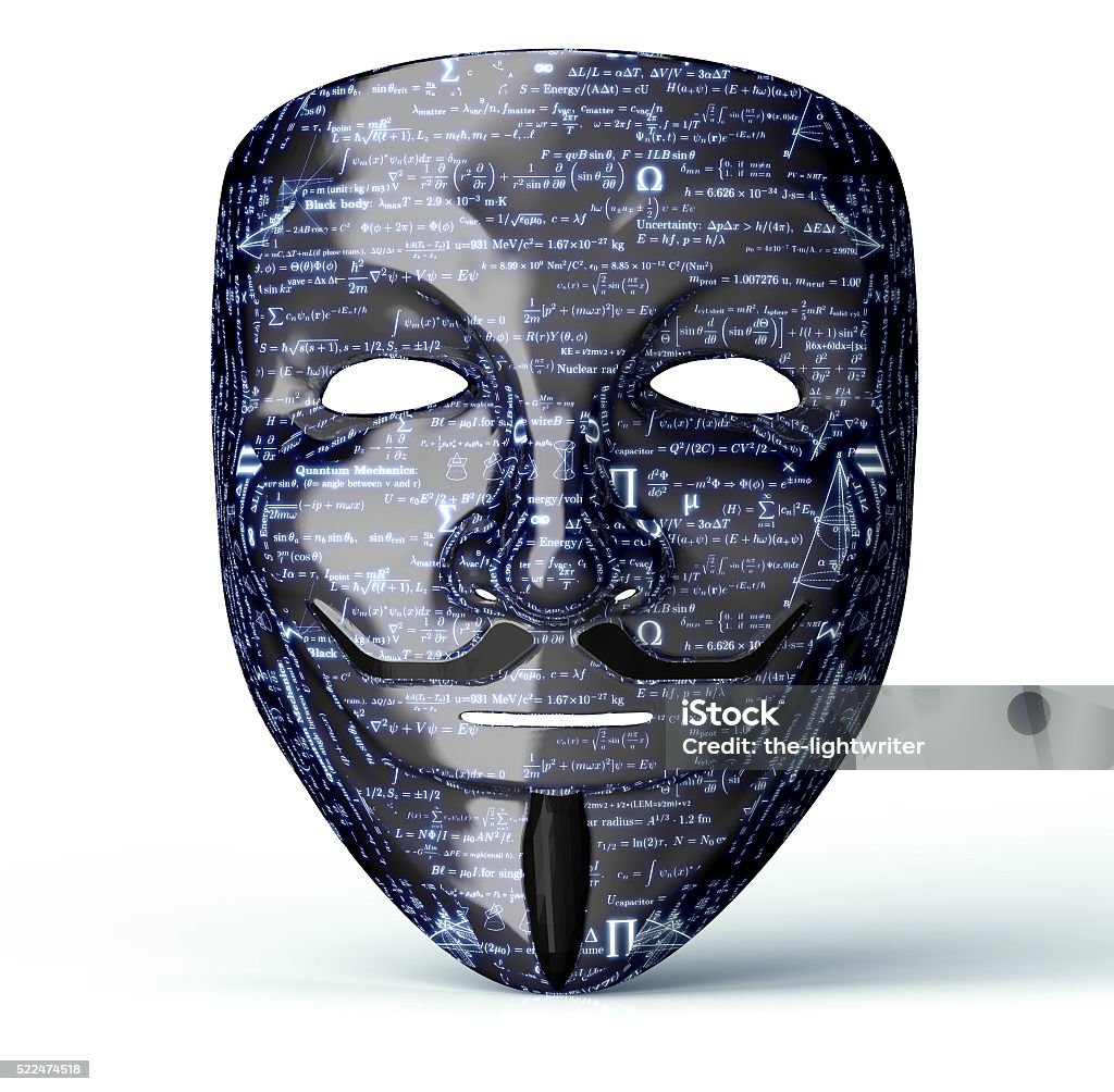 Computer Tech 3d Mask Electronic Mask Of A Computer Hacker Stock Photo - Download Image Now ...