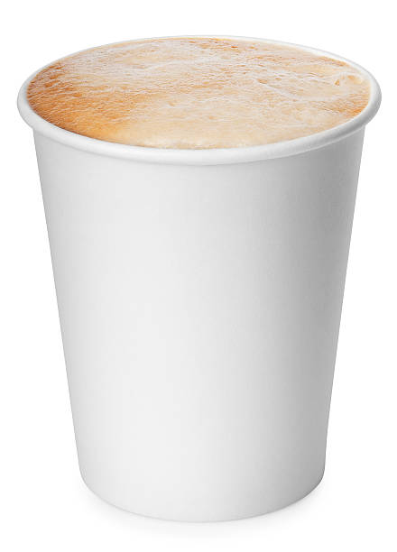 istock Paper cup of coffee isolated on white background 522474700