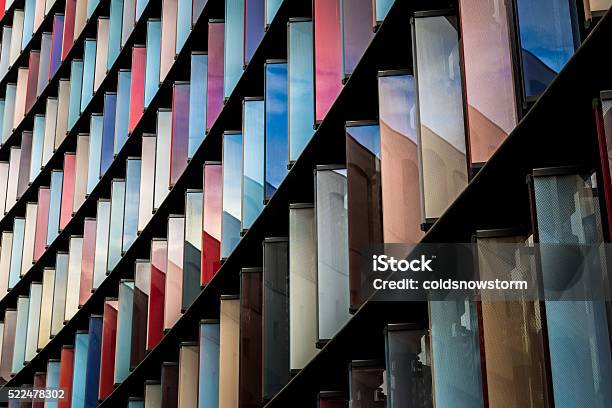 Abstract Multi Coloured Modern Architecture In The City Of London Stock Photo - Download Image Now