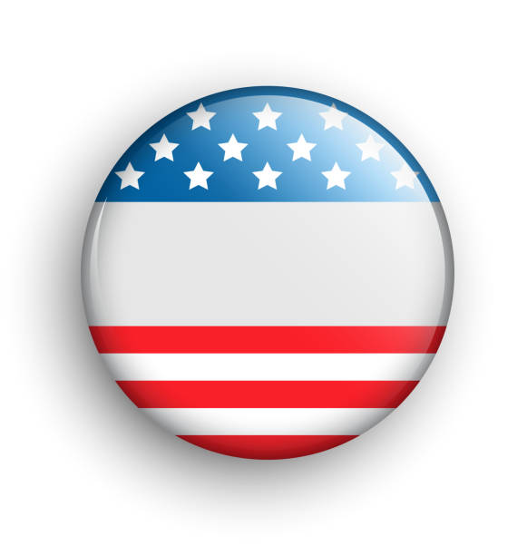istock USA Icon Sign Presidents Independence Day Isolated on White 522478880
