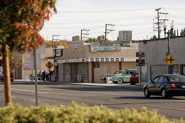 Victorville, California, USA - November 7, 2009: The California Route 66 Museum, located in the historic area of Victorville, offers exhibitions of the USA Mother Road know as Route 66. 