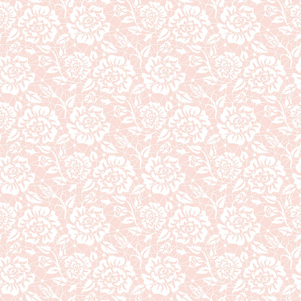 ilustraciones, imágenes clip art, dibujos animados e iconos de stock de sin costura blanco encaje - lace floral pattern pattern old fashioned