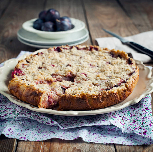 istock Plum Crumb Tart 522482857