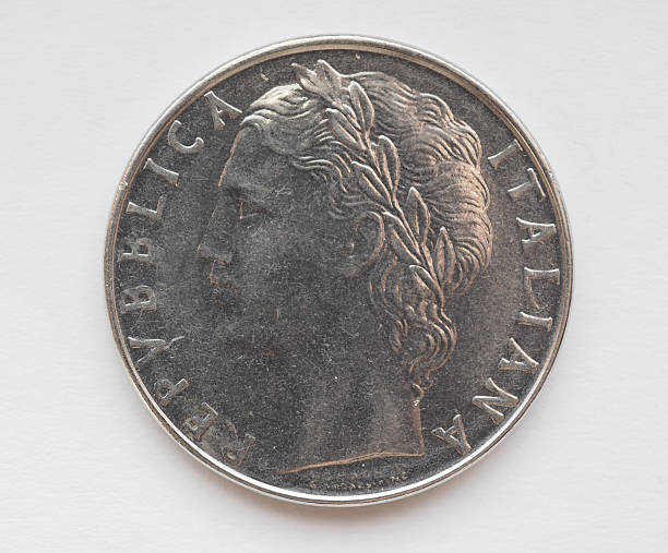 istock Italian lira coin 522486679