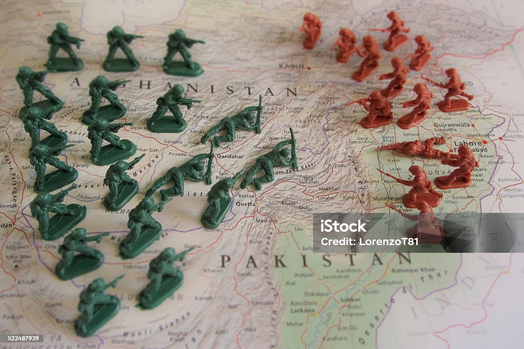 Afghanistan conflict Map Stock Photo