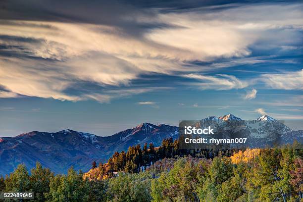 Daybreak Over Heber Valley And The Wasatch Mountains Stock Photo - Download Image Now