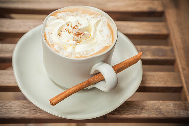 istock Hot Cappuccino with Cream and Cinnamon 522510949