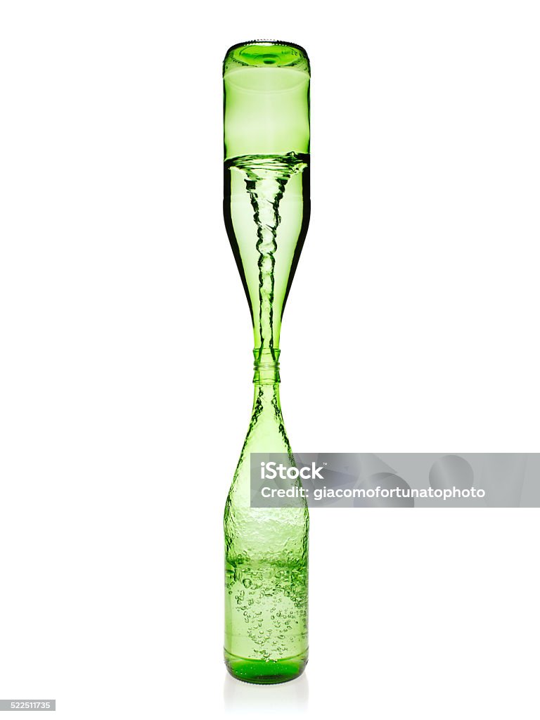 Glass Bottle Vortex Stock Photo - Download Image Now - Tornado, Bottle,  Water - iStock
