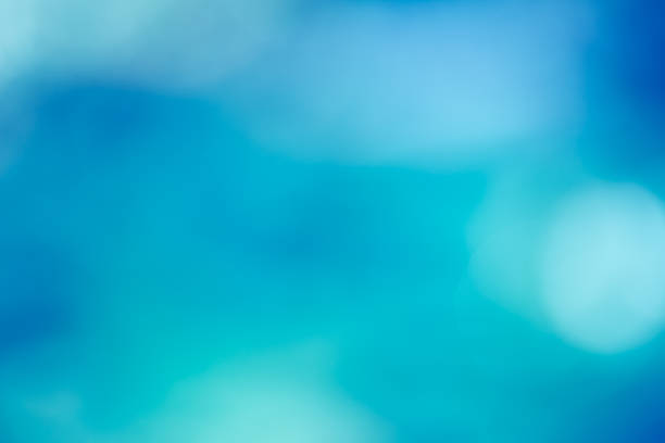 istock Abstract blurred bokeh background soft and dreamy in turquoise blue 522514185