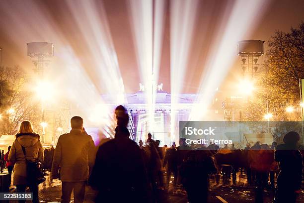 25 Years Fall Of The Wall At Brandenburger Tor Stock Photo - Download Image Now - Illuminated, Outdoors, Architecture