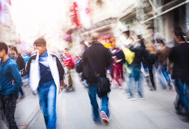 istock Blurred people on the street 522519579